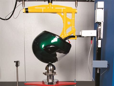 dot helmet impact testing equipment|uk helmet crash test.